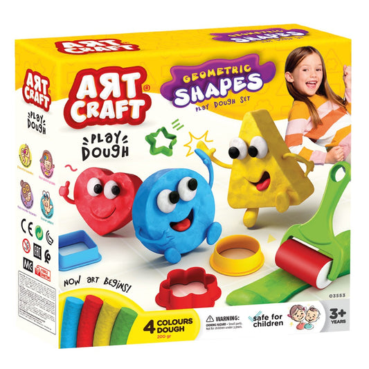 Art Craft Geometric Shapes Dough Set – 200g
