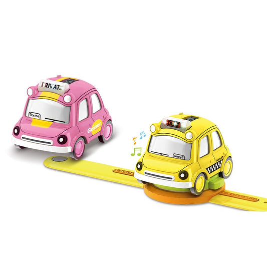 Ming Ying 1:62 Alloy Watch Q Version Car Interactive Induction with Light Music- Assorted Color