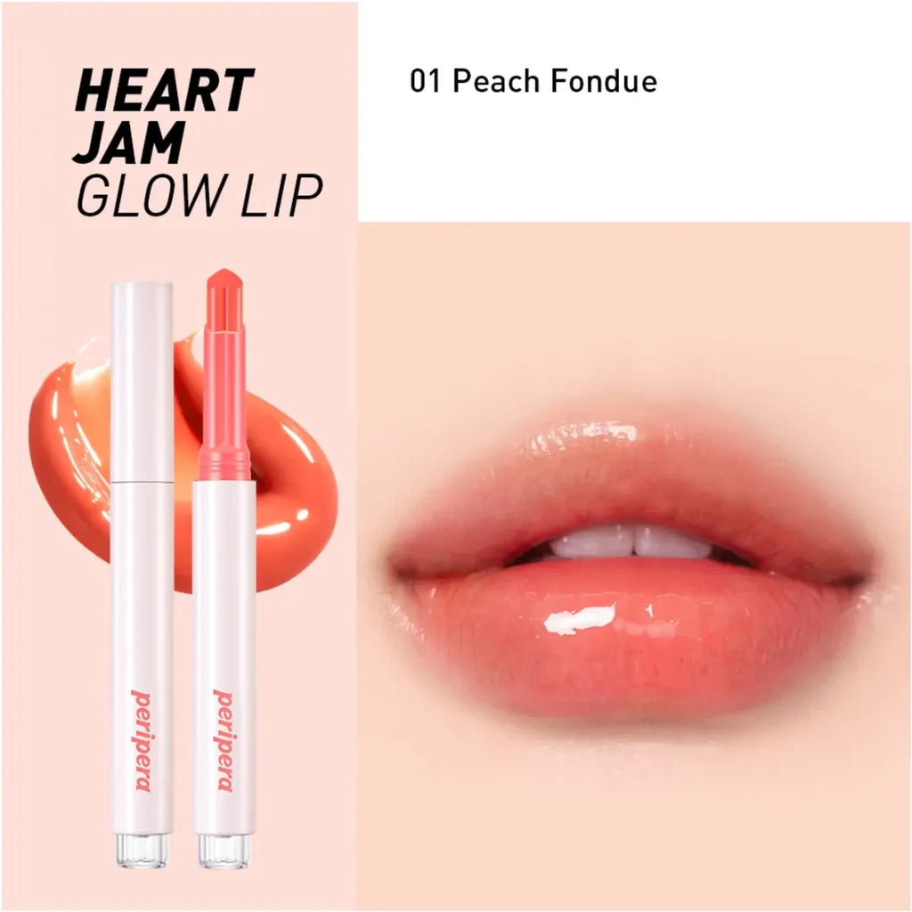 peripera - Heart Jam Glow Lip - 6 Colors