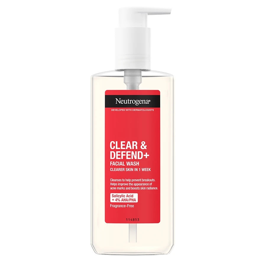 Neutrogena Clear and Defend Plus Facial Wash 200ml